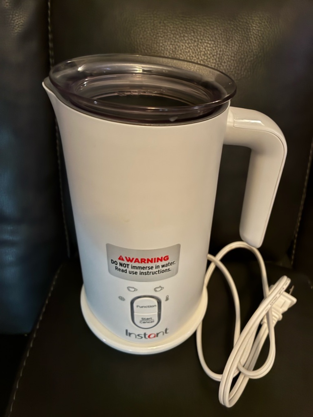 Instant Pot 4-in-1 Electric Milk Steamer & Frother - White